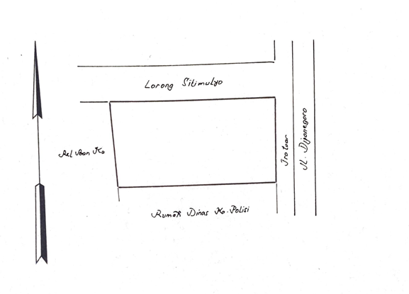 Denah Sewa Aset Bangunan Ex Rumah Dinas Kawedanan