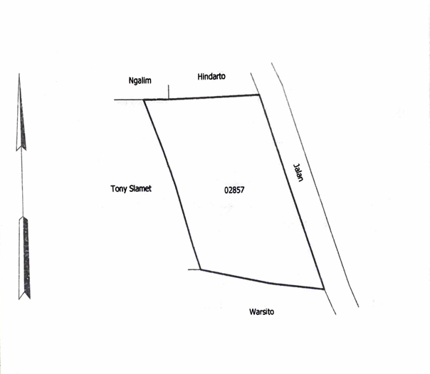 Denah Sewa Aset Lahan Turirejo