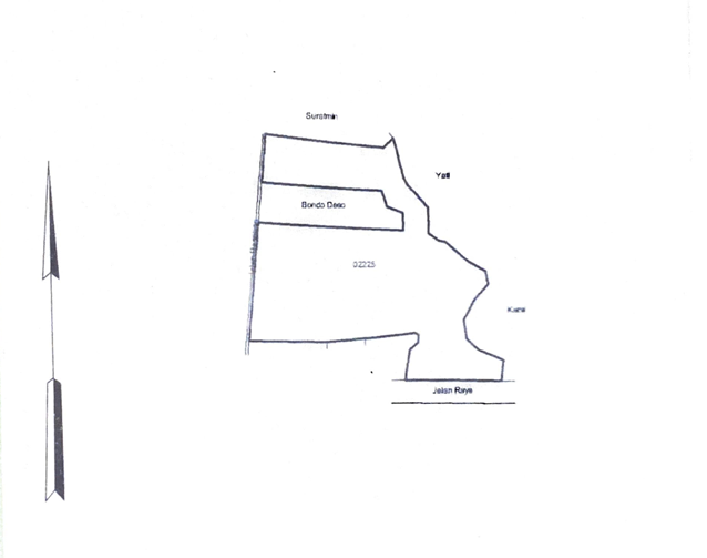 Denah Sewa Aset Tanah Ex Bengkok Kelurahan Tempelan
